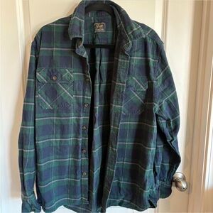 Jachs Heritage Flannel in Green and Blue